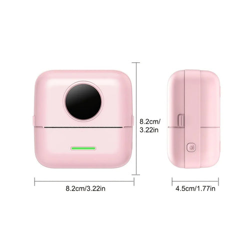 Mini Portable Printer, HD Inkless Label Printing, 203dpi High Resolution for Photos, Text, Labels, To-Do Lists, Sticky Notes